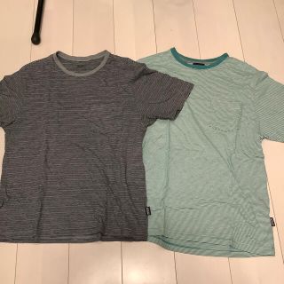 パタゴニア(patagonia)のパタゴニア　Patagonia ボーダーポケットTシャツ　美品　Sサイズ(Tシャツ/カットソー(半袖/袖なし))