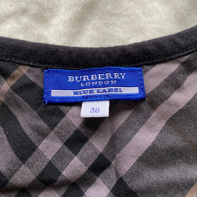 BURBERRY BLUE LABEL(バーバリーブルーレーベル)のバーバリー　ブルーレーベル　切り替え　チュニック  ワンピース　38 切り替え レディースのトップス(チュニック)の商品写真