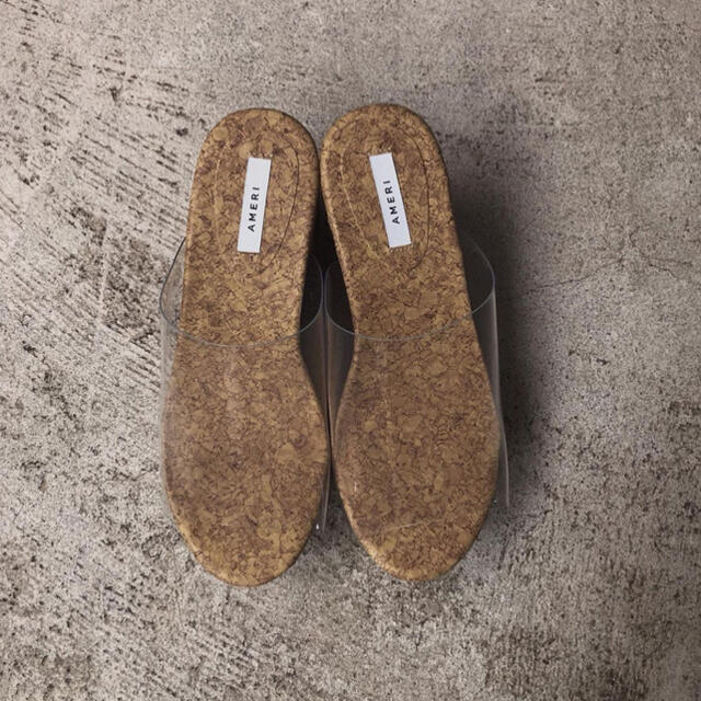 Ameri VINTAGE(アメリヴィンテージ)のCLEAR WEDGE SOLE SANDAL クリア　S レディースの靴/シューズ(サンダル)の商品写真