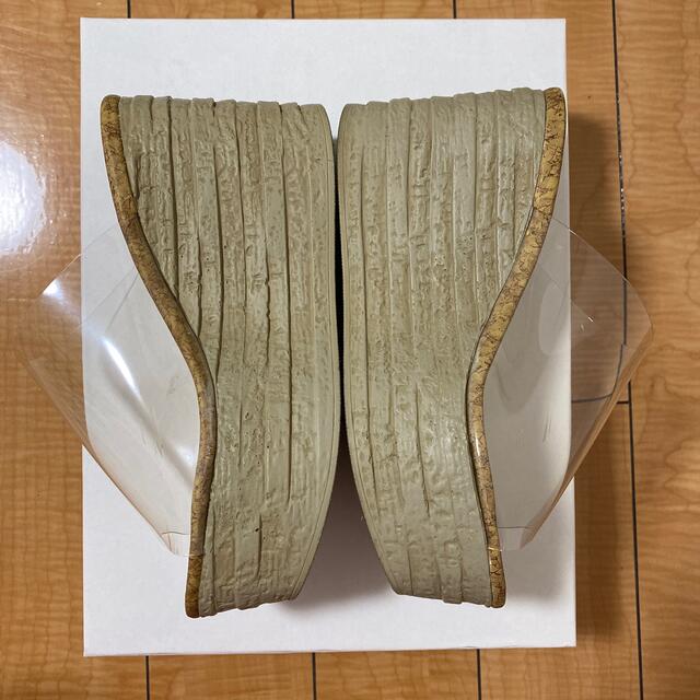 Ameri VINTAGE(アメリヴィンテージ)のCLEAR WEDGE SOLE SANDAL クリア　S レディースの靴/シューズ(サンダル)の商品写真