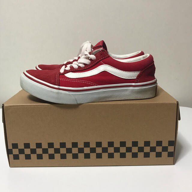 VANS(ヴァンズ)の [ヴァンズ]VANS OLD SKOOL  スニーカー レッド赤 レディースの靴/シューズ(スニーカー)の商品写真