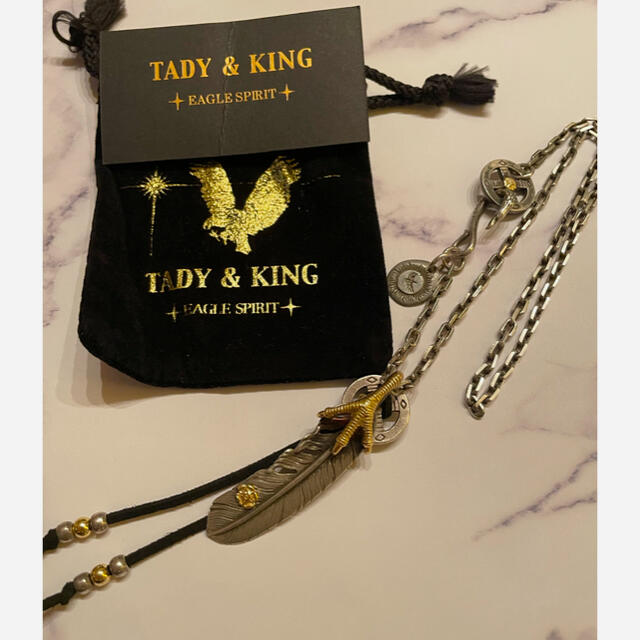 tady&king タディ&キング　K18 金爪金ローズ　フェザー　セット