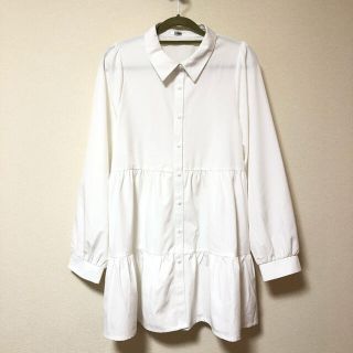 シマムラ(しまむら)の極美品♡SNS大人気！ティアードワンピース　ティアードシャツワンピース (ミニワンピース)