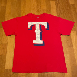 US古着 MLB テキサスレンジャーズ TEXAS チームロゴ　Tシャツ(Tシャツ/カットソー(半袖/袖なし))