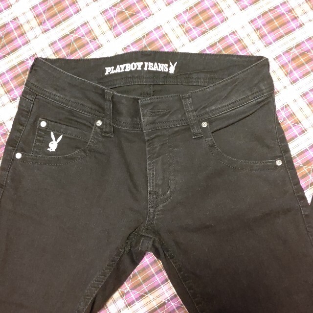 PLAYBOY(プレイボーイ)のPLAYBOY JEANS ブラック レディースのパンツ(デニム/ジーンズ)の商品写真