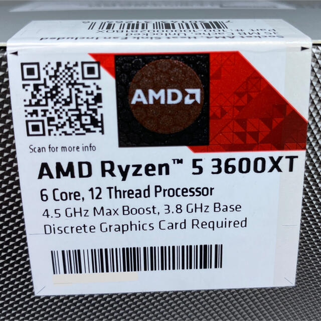 新品・未開封　Ryzen 5 3600XT BOX