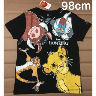 ディズニー(Disney)の日本未発売 ライオンキング 半袖Tシャツ 黒 98cm(Tシャツ/カットソー)