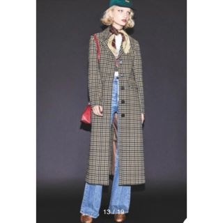 マウジー(moussy)のmoussy WAIST FIT CHECK COAT(ロングコート)