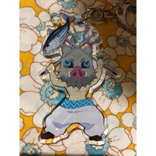 シュウエイシャ(集英社)の新品鬼滅の刃ラグーナテンボスコラボ限定嘴平伊之助アクリルキーホルダー(キャラクターグッズ)