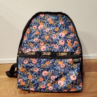 レスポートサック(LeSportsac)のLeSportsac レスポ 花柄 リュック 美品 コラボ ローザ(リュック/バックパック)