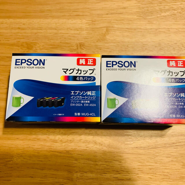 新品未使用 純正インク EPSON マグカップ4色パック 2箱セット