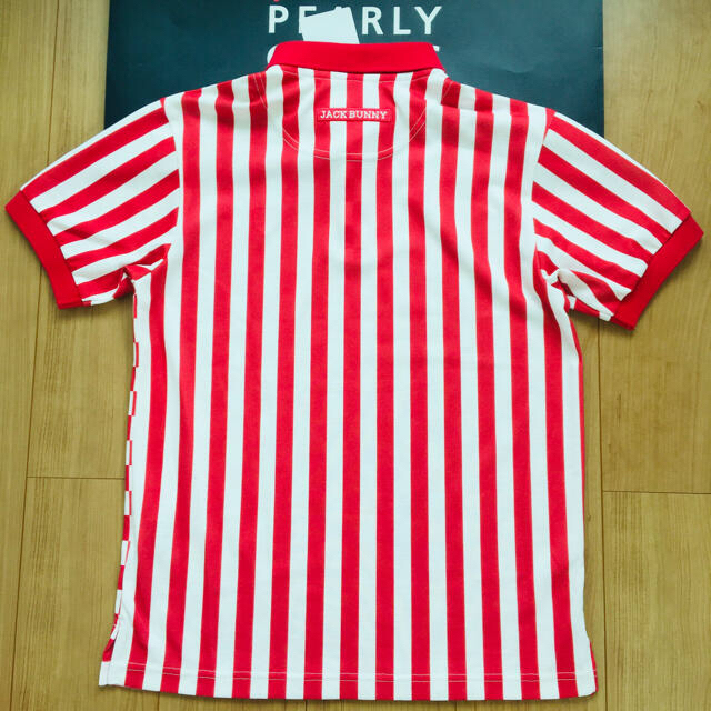 新品 パーリーゲイツ ジャックバニー スパンカノコ 半袖ポロシャツ(5)L 赤