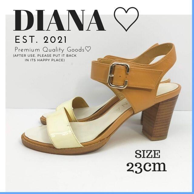 DIANA(ダイアナ)のダイアナ　DIANA ヒール サンダル サイズ23㎝  チャンキーヒール カジュ レディースの靴/シューズ(サンダル)の商品写真