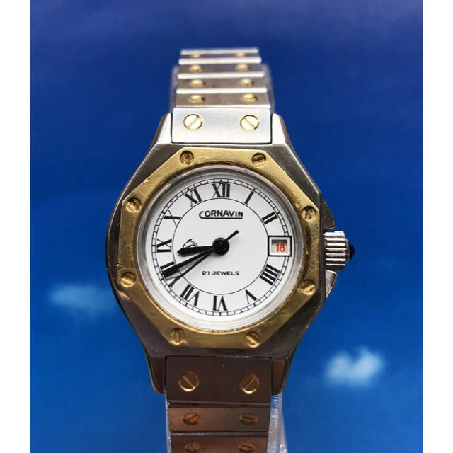 時計 美品 正規 珍品 21石 CORNAVIN　コルナヴァン　手巻き　機械 | フリマアプリ ラクマ