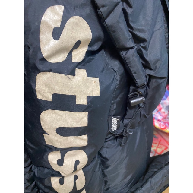 STUSSY(ステューシー)の90s OLD STUSSY フィッシング ダウンジャケット リバーシブル M メンズのジャケット/アウター(ダウンジャケット)の商品写真