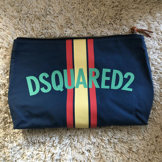 DSQUARED2/ディースクエアード　クラッチバッグ　セカンドバッグ　ブラック