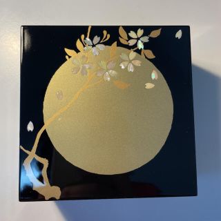 期間限定値下げ！小箱　夜桜　満月に桜(ドレッサー/鏡台)