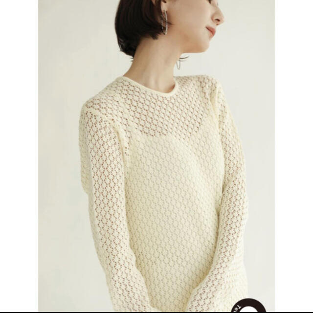 Ameri VINTAGE(アメリヴィンテージ)のlourenローレン2021ss vintage lace knit dress レディースのワンピース(ロングワンピース/マキシワンピース)の商品写真