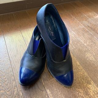 ラボキゴシワークス(RABOKIGOSHI works)のラボキゴシ　ブラック✖️ネイビー　靴(ハイヒール/パンプス)