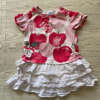 ハッカベビー(hakka baby)の専用　ハッカベビー　チュニック  トップス　80 女の子(シャツ/カットソー)