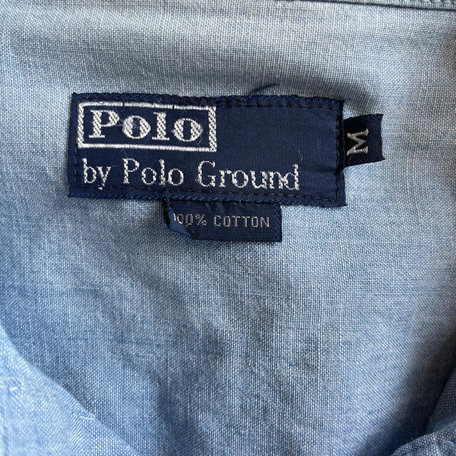 POLO RALPH LAUREN(ポロラルフローレン)のpolo シャンブレーシャツ ワークシャツ ダンガリー M  メンズのトップス(シャツ)の商品写真