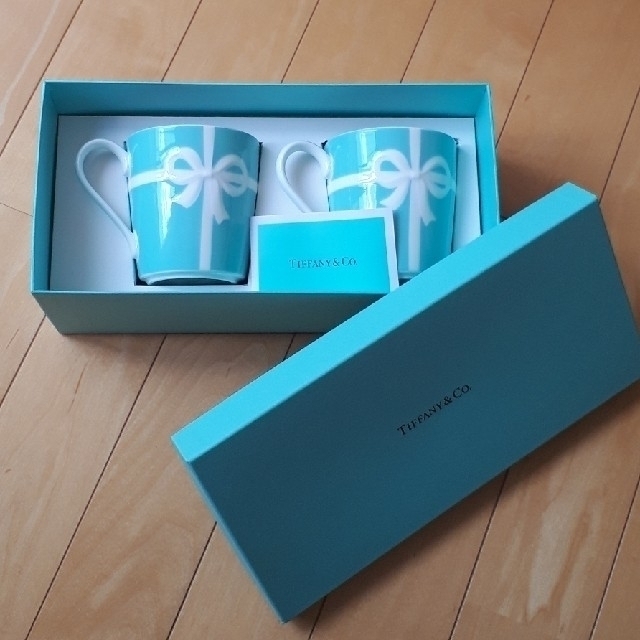 TIFFANY&CO．ブルーリボンペアマグカップ