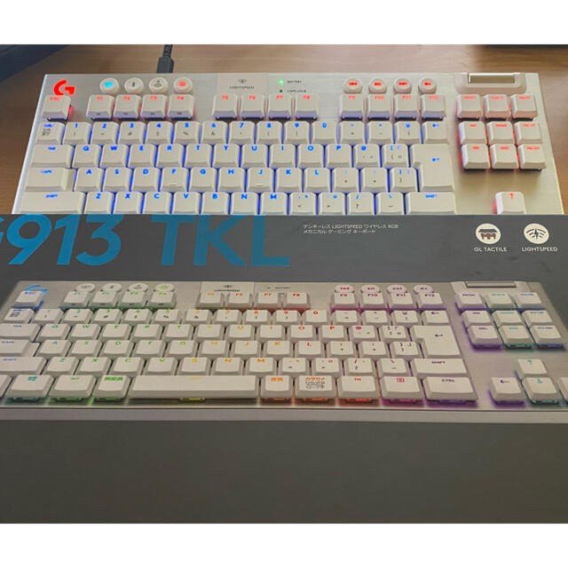 G913 TKL タクタイル ホワイトPC周辺機器