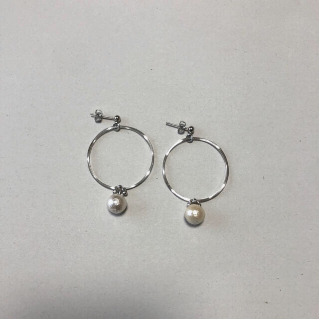 Ron Herman(ロンハーマン)のsilver hoop  pierce(SALE) ハンドメイドのアクセサリー(ピアス)の商品写真