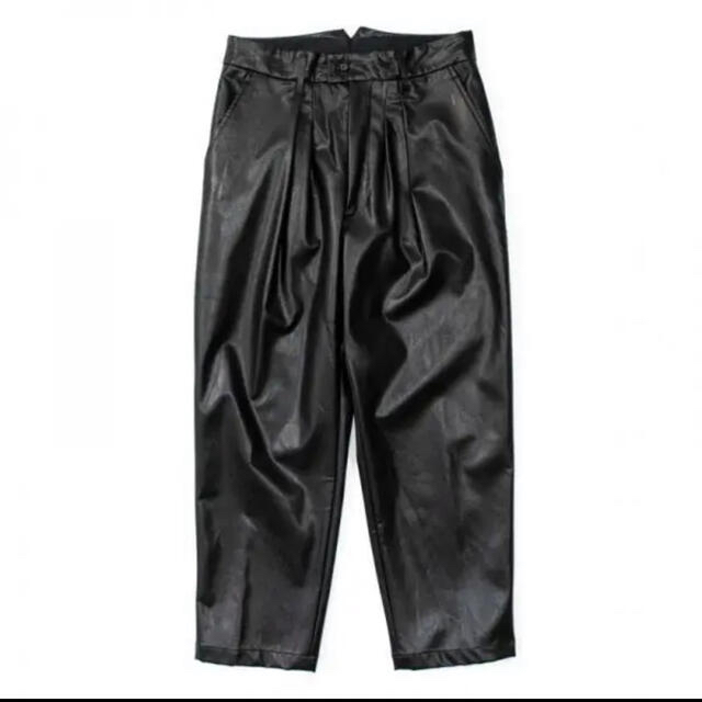 stein　EX WIDE TAPERED TROUSERS(LEATHER)