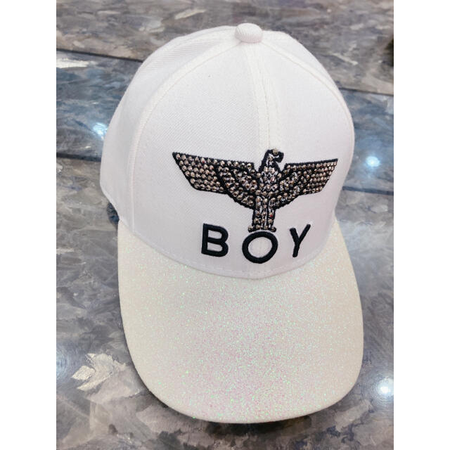 Boy London(ボーイロンドン)のBOY LONDON (ホワイト) ラメ キャップ 帽子 メンズの帽子(キャップ)の商品写真