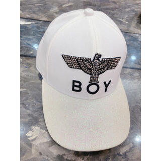 ボーイロンドン(Boy London)のBOY LONDON (ホワイト) ラメ キャップ 帽子(キャップ)