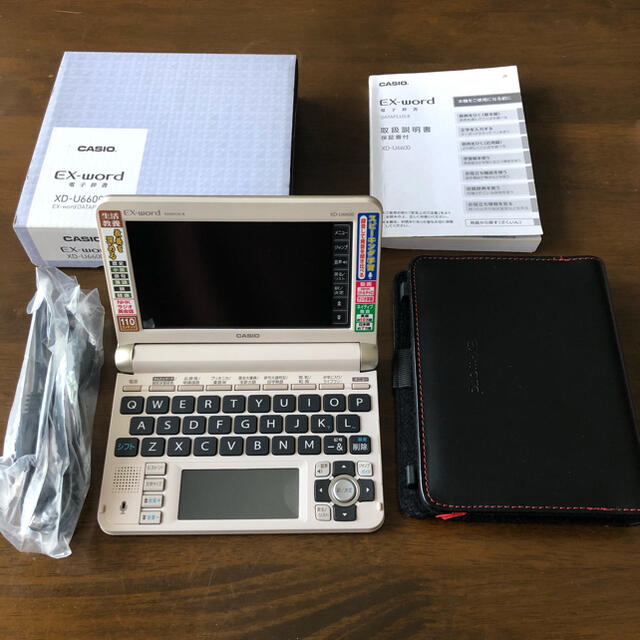 CASIO(カシオ)の電子辞書 CASIO EX-word EX-U6600 ケース付き スマホ/家電/カメラのPC/タブレット(その他)の商品写真