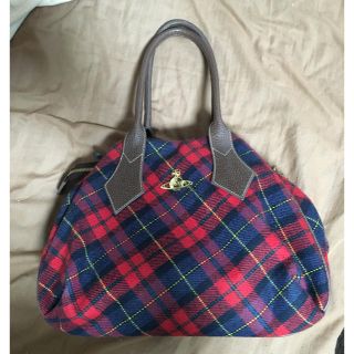 ヴィヴィアンウエストウッド(Vivienne Westwood)のヴィヴィアン 赤チェック バッグ(ハンドバッグ)