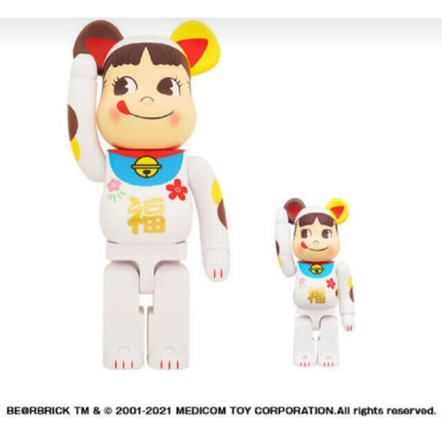 不二家(フジヤ)のBE@RBRICK 招き猫 エンタメ/ホビーのフィギュア(その他)の商品写真