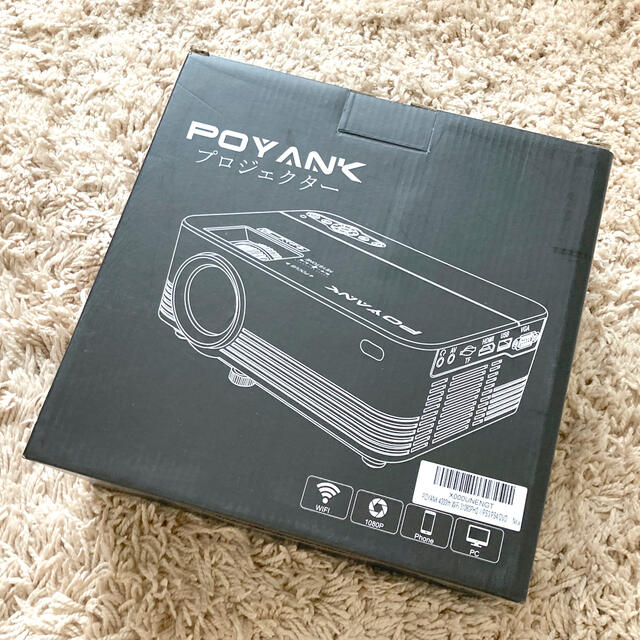 POYANK プロジェクター  スマホ/家電/カメラのテレビ/映像機器(プロジェクター)の商品写真