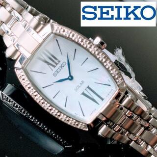セイコー(SEIKO)の【新品】ダイヤモンドの輝き★SEIKO セイコー ソーラー仕様 レディース腕時計(腕時計)