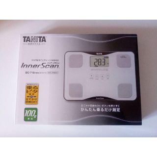 タニタ(TANITA)の新品未使用 タニタ 体組成計インナースキャン 体重計 BC-718-WH(体重計/体脂肪計)