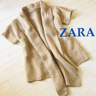 ザラ(ZARA)のZARA ニット半袖カーディガン(カーディガン)