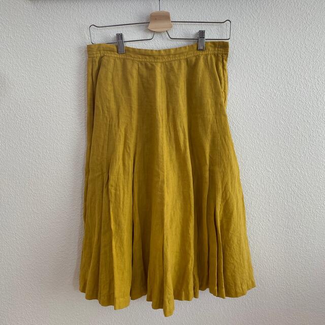 LA MARINE FRANCAISE(マリンフランセーズ)のLA  MARINE FRANCAISE 麻フレアスカート レディースのスカート(ひざ丈スカート)の商品写真