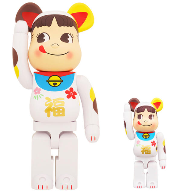 BE@RBRICK 招き猫 ペコちゃん福  100％ ＆ 400％商品説明