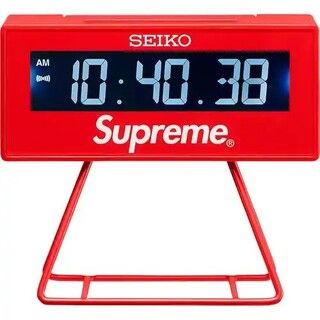 シュプリーム(Supreme)のSupreme SEIKO Marathon Clock シュプリーム 時計 赤(置時計)