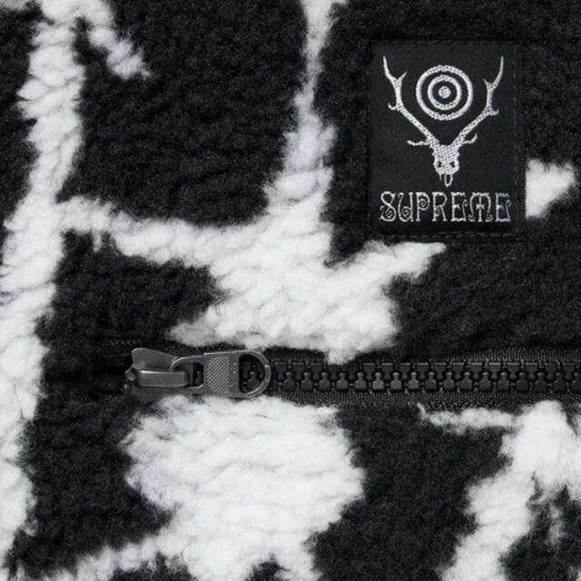 Supreme(シュプリーム)のSupreme®/SOUTH2 WEST8 Fleece Jacket XL 黒 メンズのジャケット/アウター(ブルゾン)の商品写真