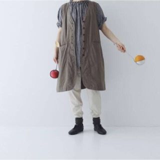 ネストローブ(nest Robe)の【お値引き】ネストローブ　エプロンジレワンピース(ベスト/ジレ)