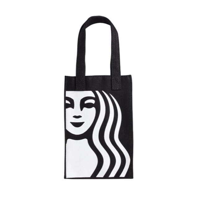 Starbucks Coffee(スターバックスコーヒー)の台湾限定！！スターバックス 台湾 スタバ ドリンクホルダートートバッグ 黒 女神 レディースのバッグ(トートバッグ)の商品写真
