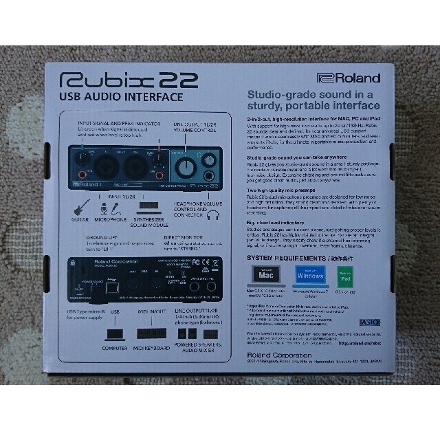 ほぼ未使用【Roland】Rubix22 オーディオインターフェース 3