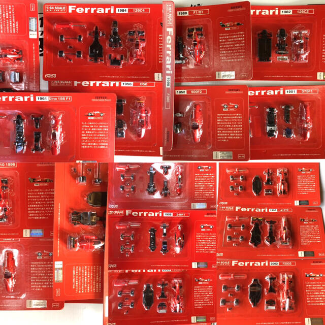 Ferrari(フェラーリ)の【当選品】Ferrari F1 641/2＆コレクションケース＋20種フルコンプ エンタメ/ホビーのおもちゃ/ぬいぐるみ(ミニカー)の商品写真