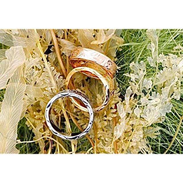 【良品】ハワイアンジュエリー リング 指輪 プルメリア ユニセックス  レディースのアクセサリー(リング(指輪))の商品写真
