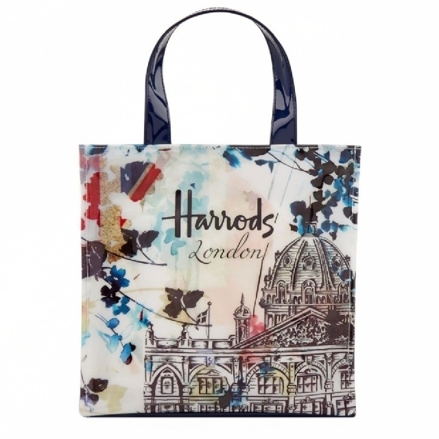 Harrods ハロッズ 水彩画ショッパーバッグ