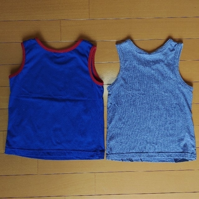 西松屋(ニシマツヤ)の【２枚セット】ミッキーノースリーブ 110cm キッズ/ベビー/マタニティのキッズ服男の子用(90cm~)(Tシャツ/カットソー)の商品写真