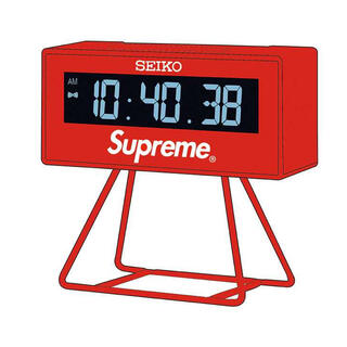 シュプリーム(Supreme)のSupreme Seiko Marathon Clock Red 時計(置時計)